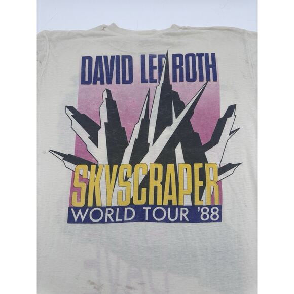 Vintage 1988 David Lee Roth Skyscraper World Tour Shirt Size: OSFA - Picture 11 of 16